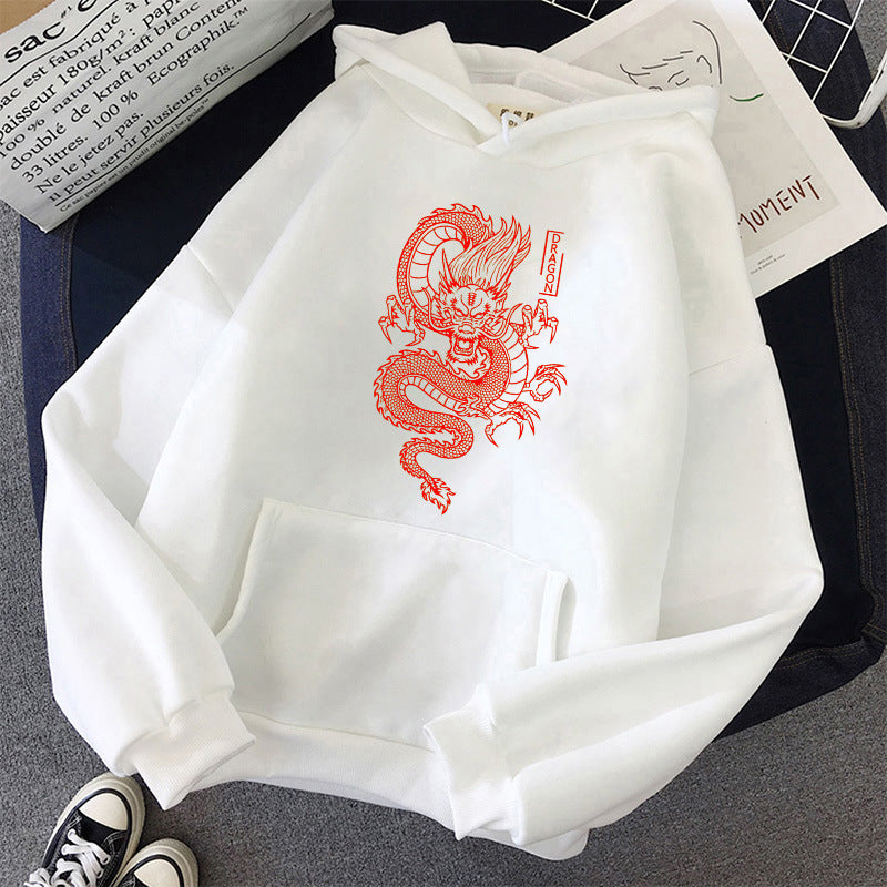 Dragon Pattern Printed Hoodies | Dragon Print Hoodie | Riyostyle