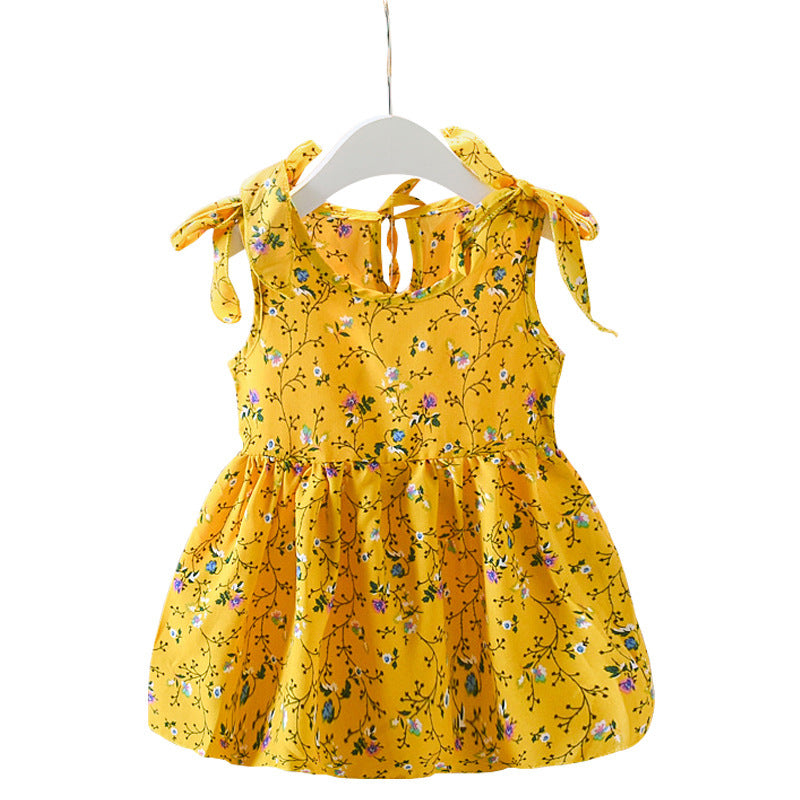 Summer New Girls' Dresses | Baby Sleeveless Floral Skirts | Riyostyle