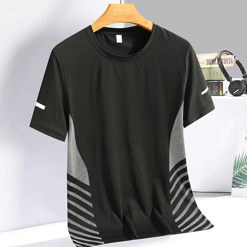 Ice Silk T-shirt Men's Summer Quick-drying T-shirt