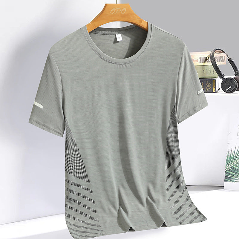 Ice Silk T-shirt Men's Summer Quick-drying T-shirt